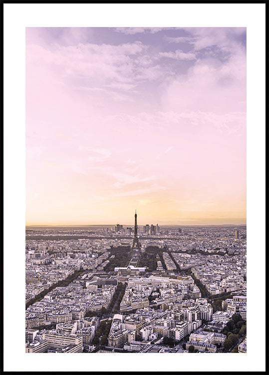 Paris During Sunset Poster