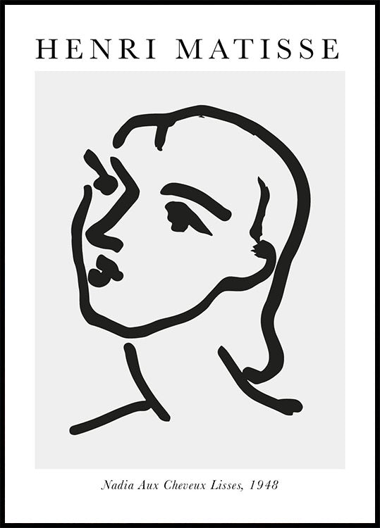 H. Matisse Nadia Aux Cheveux Lisses Poster - Posterbox.art
