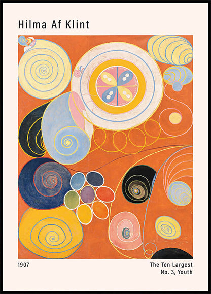 Vibrant Spirals and Youthful Energy Poster