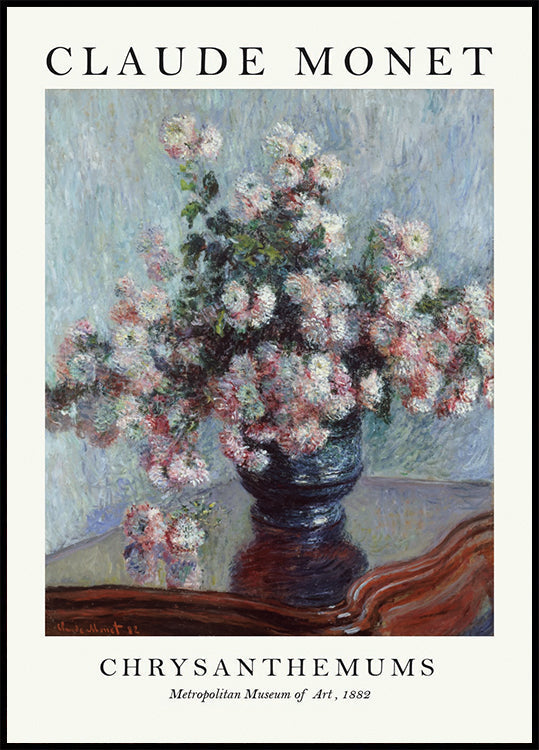 Monet Chrysanthemums Poster