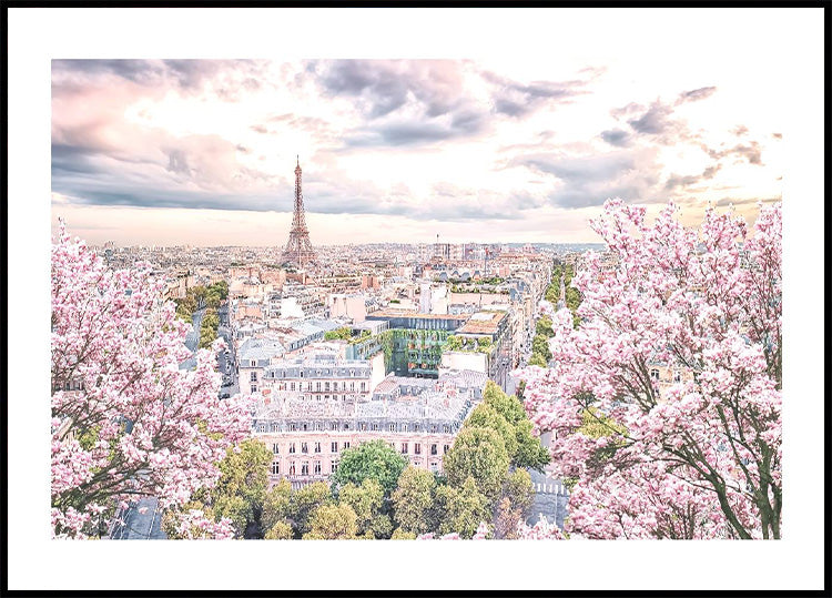 Paris City in the Springtime Plakat - Posterbox.no