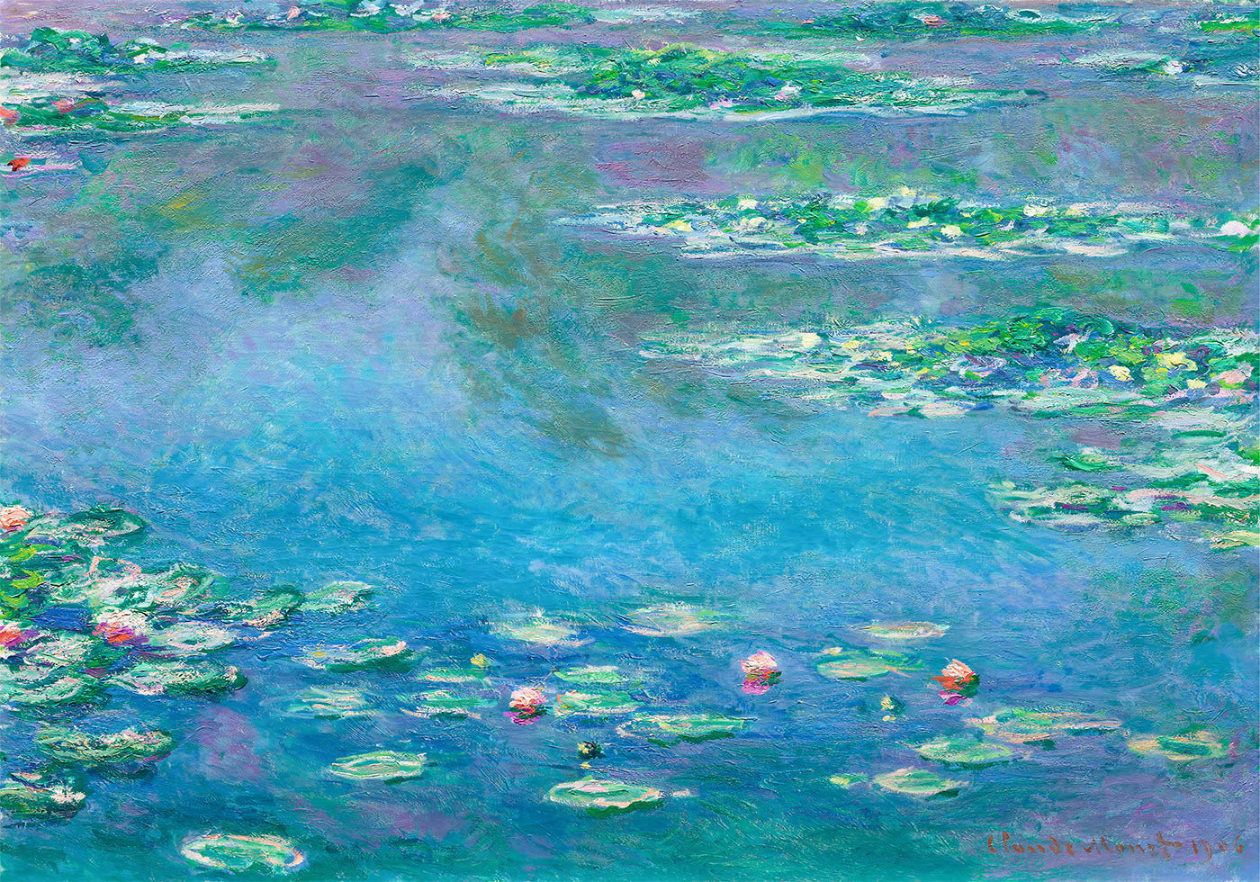 Water Lilies Reflection Poster - Posterbox.art