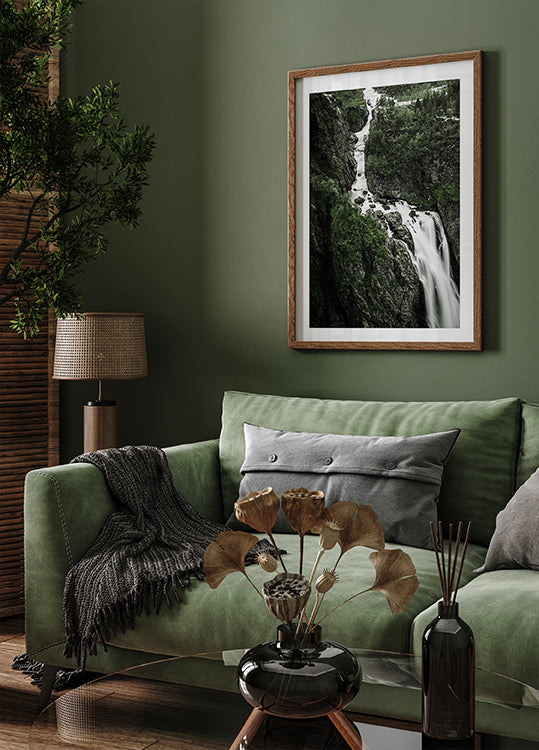 Majestic Waterfall Vøringfossen Poster - Posterbox.art