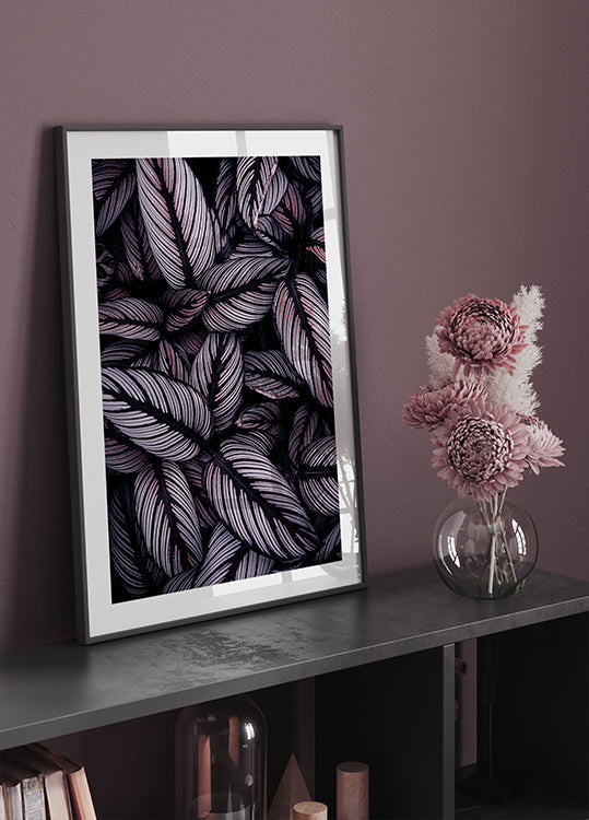 Purple Leaves Poster