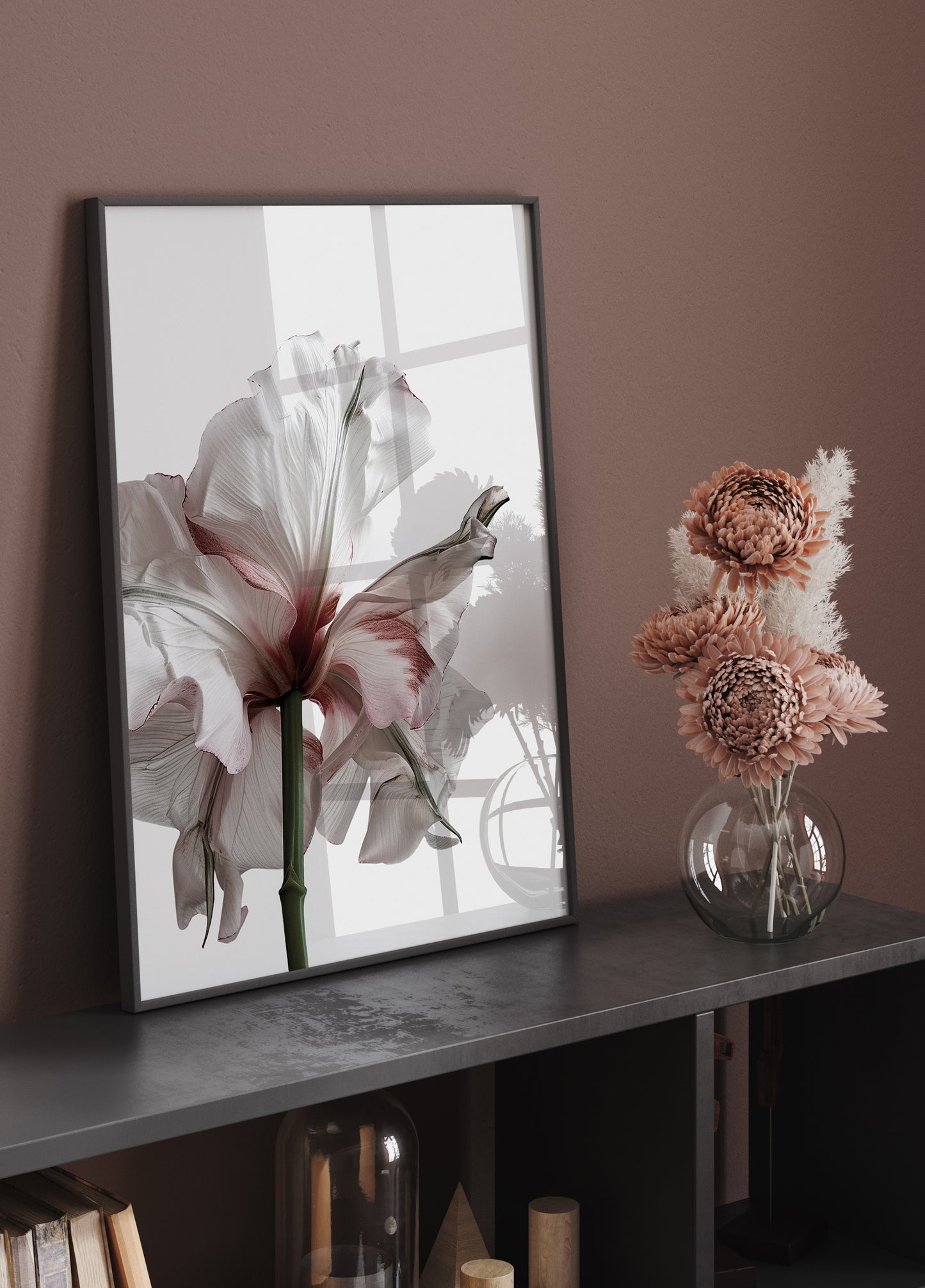 Wilting Beauty: A Drying Flower Poster