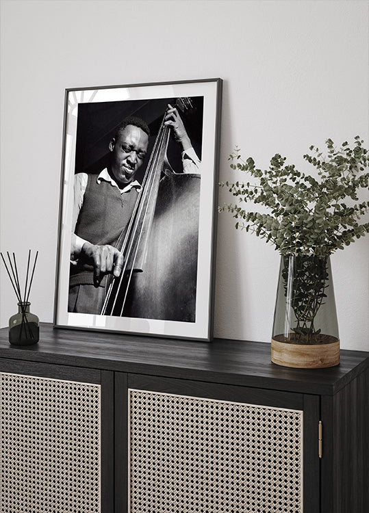 Musician on Bass Poster