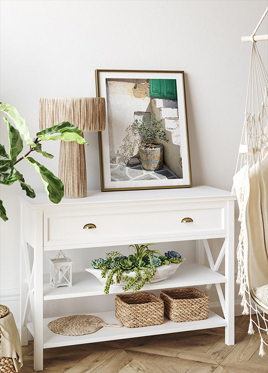 Mediterranean Olive Tree Entrance Poster