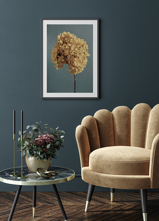 Yellow Hydrangea Poster