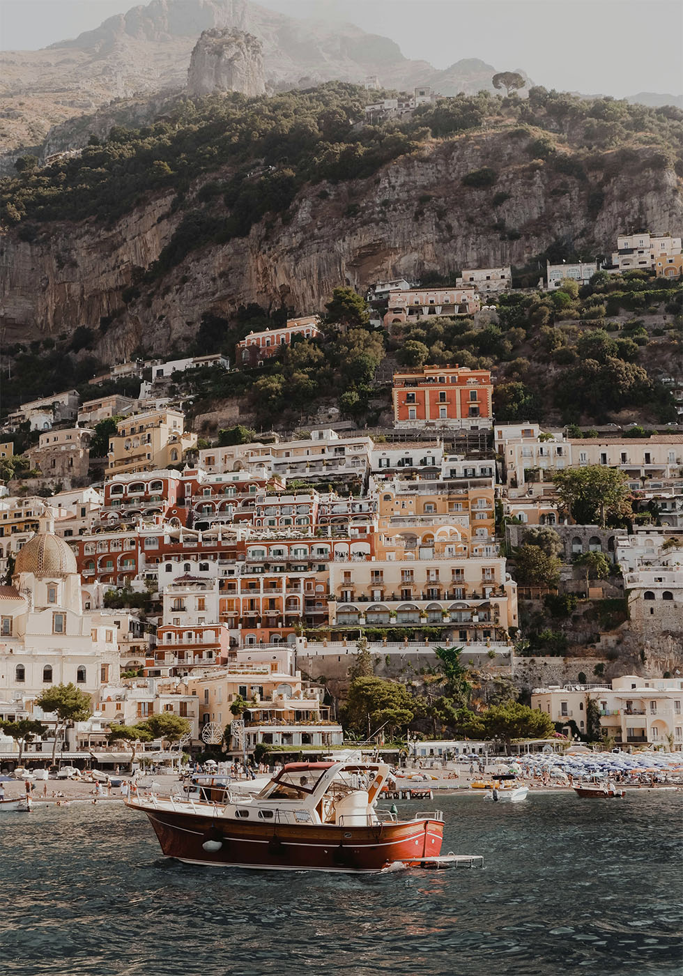 Scenic View of Positano Poster